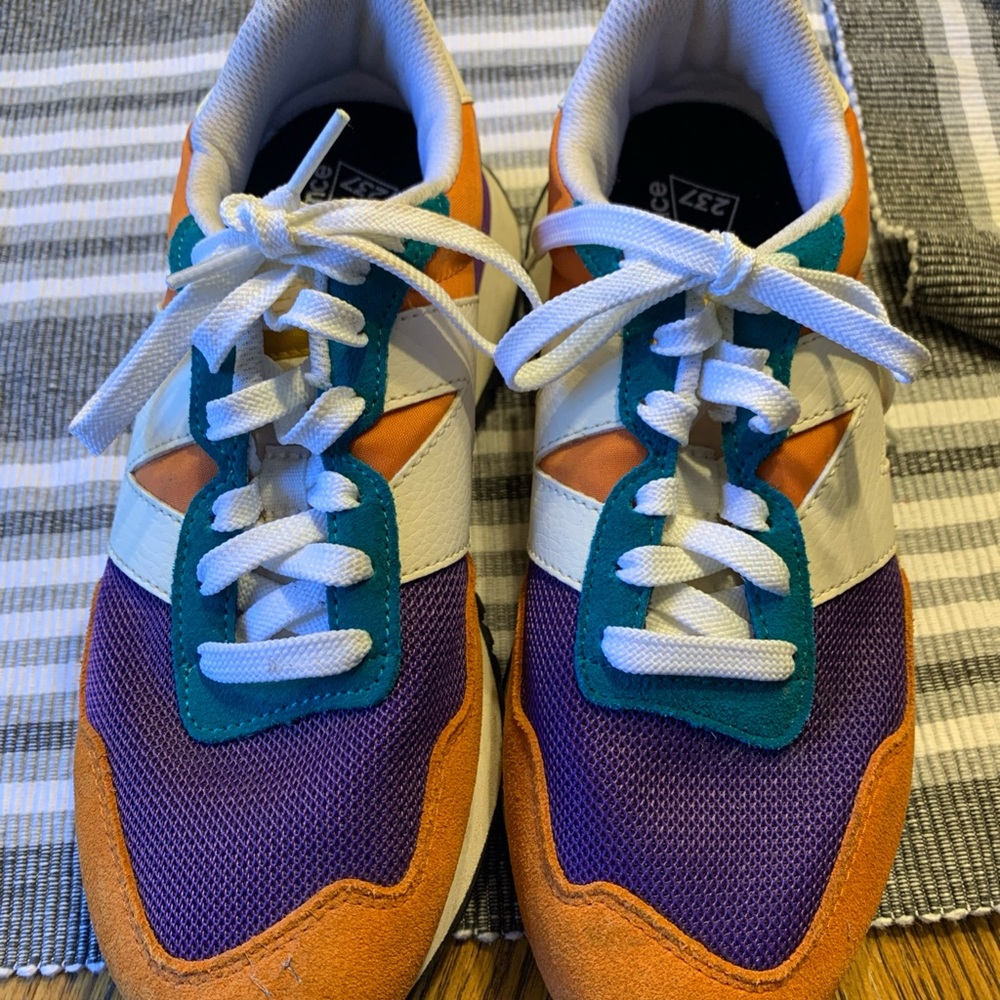 New Balance Multicolor Athletic Shoes - Orange, Purple, Teal, White